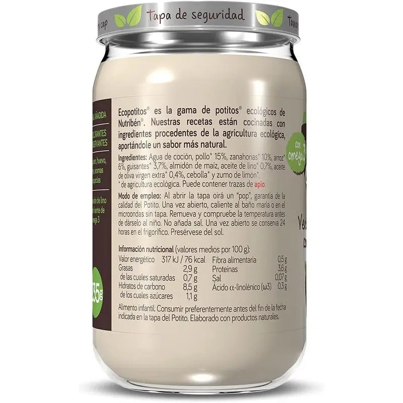 Nutriben Potito Eco Poulet de la basse-cour avec légumes 235 g