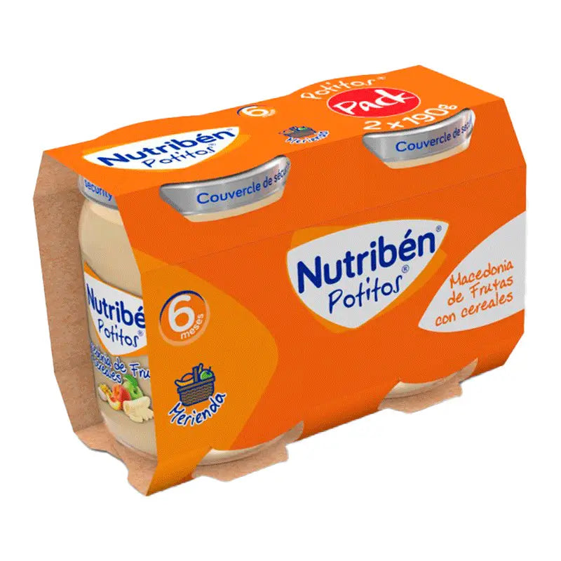 Nutriben Pack Pot Macedonia Fruit Cereals 2X190g
