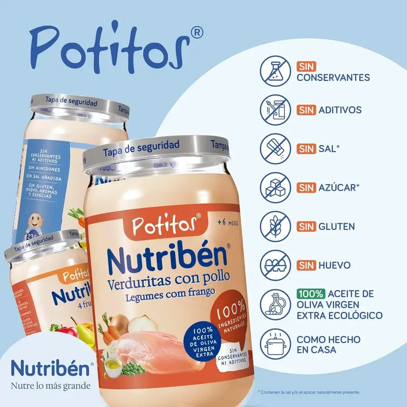 Nutriben Potito Poulet avec riz, 235g