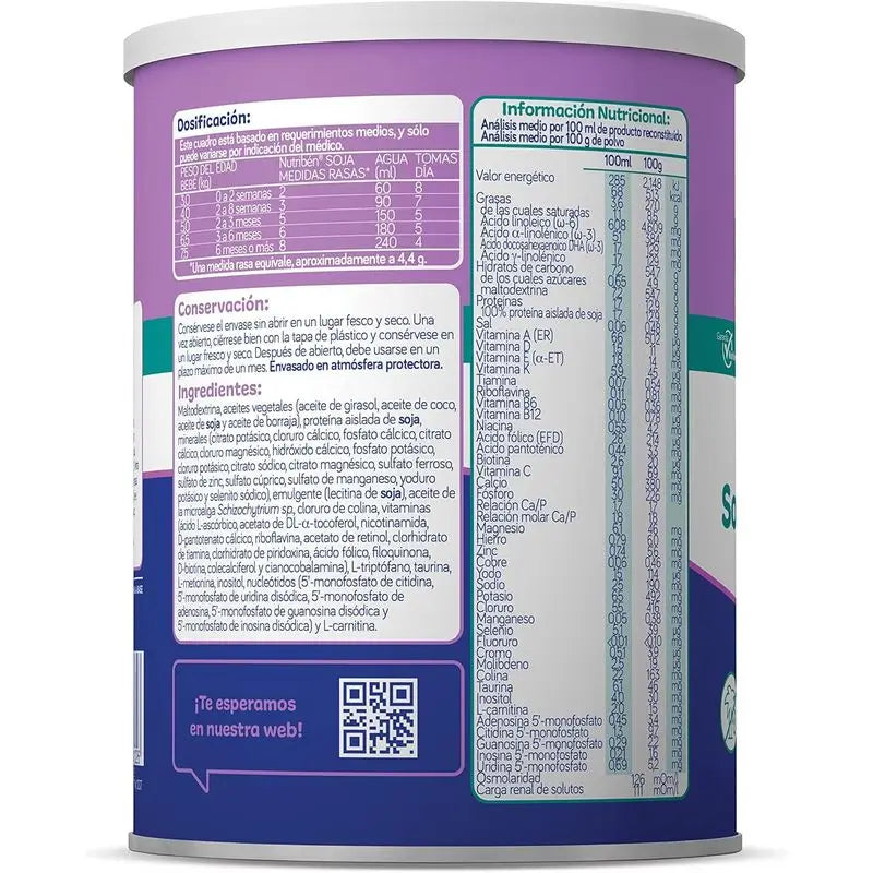 Lait hydrolysé de soja Nutribén 400g