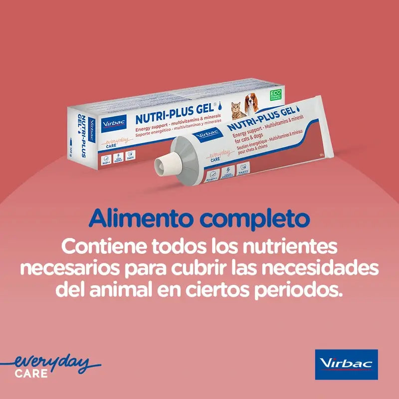 Virbac Nutriplus Gel 120 gr, supplément pour chiens et chats