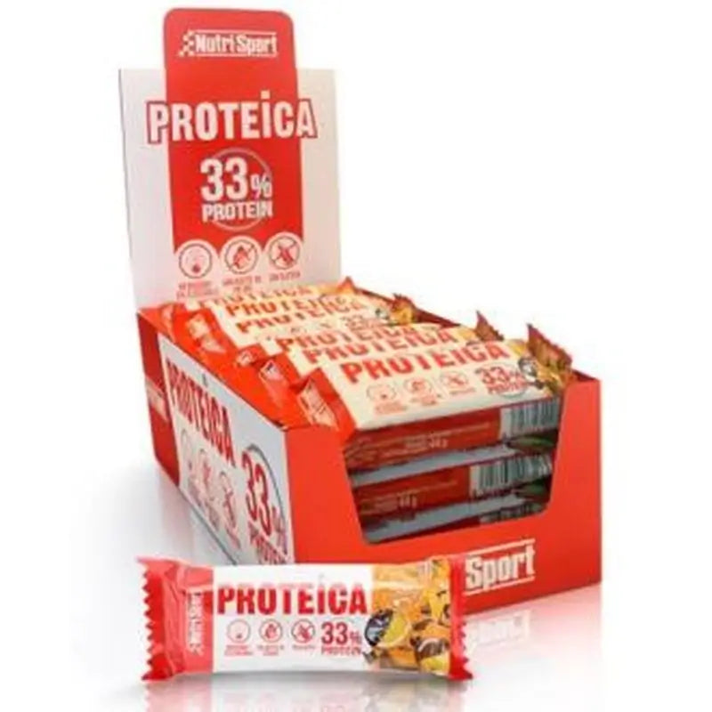 Nutrisport Protein Bar Dark Choco-Orange 24Uds.