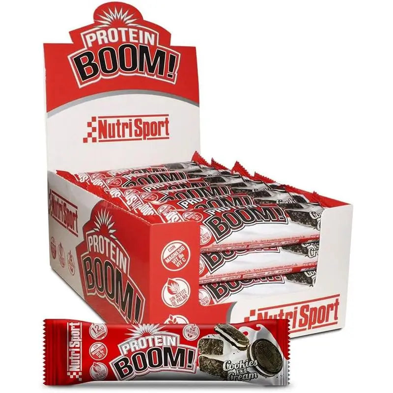 Nutrisport Protein Boom Cookies-Cream Box , 24 barres