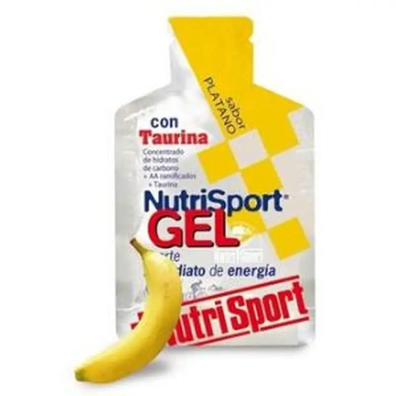 Nutrisport Gel With Taurine+Platano Box 24Unid.