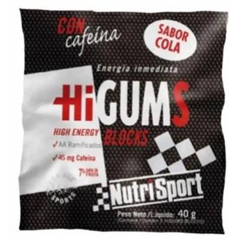 Nutrisport Higums Cola Flavour With Caffeine Display 20Bags
