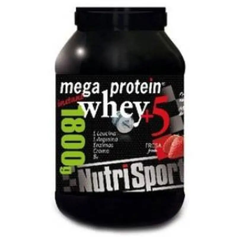 Nutrisport Mega Protein 5 Whey Strawberry 1,8Kg.