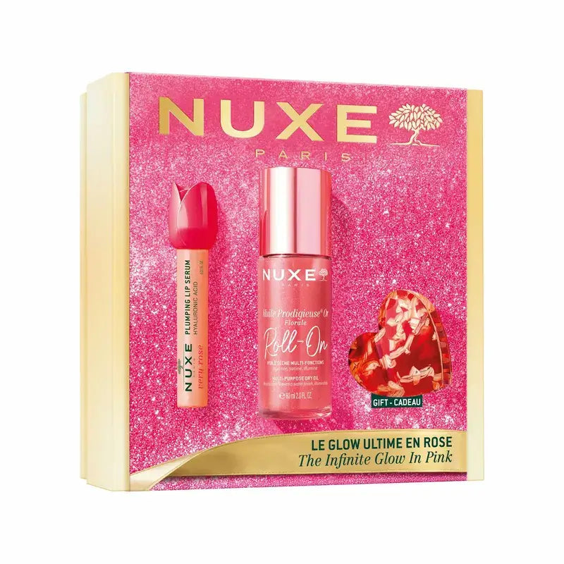 Nuxe Glow Infinito en Rose - Coffret Éclat Floral 68 ml