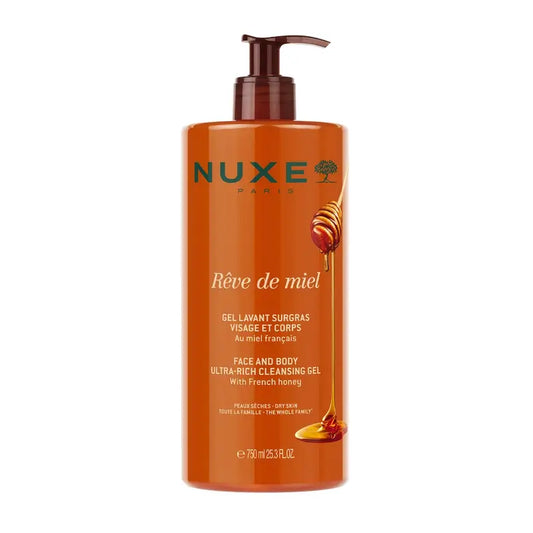 Nuxe Rêve de Miel Gel nettoyant visage et corps 750 ml