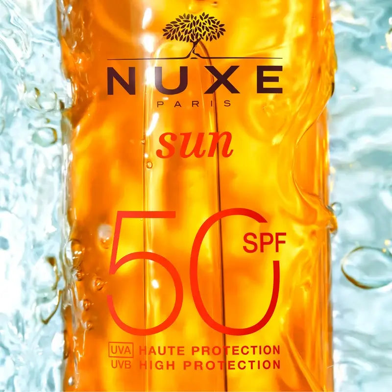Huile solaire Nuxe pour le visage et le corps SPF 50