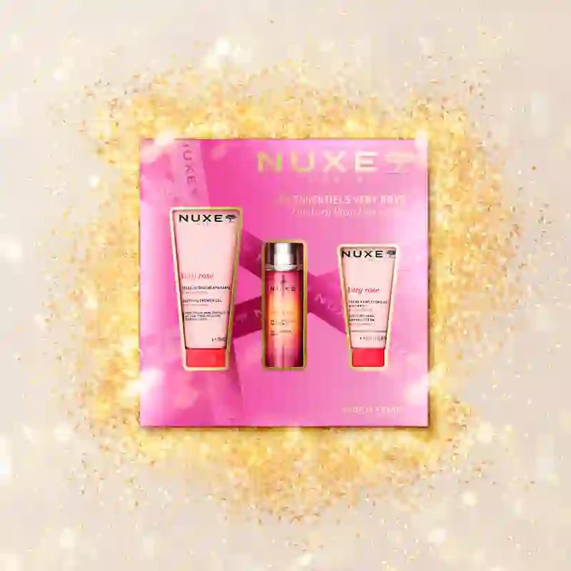Nuxe Very Rose Gift Box Very Rose Gel nettoyant + Crème pour les mains + Eau de toilette parfumée