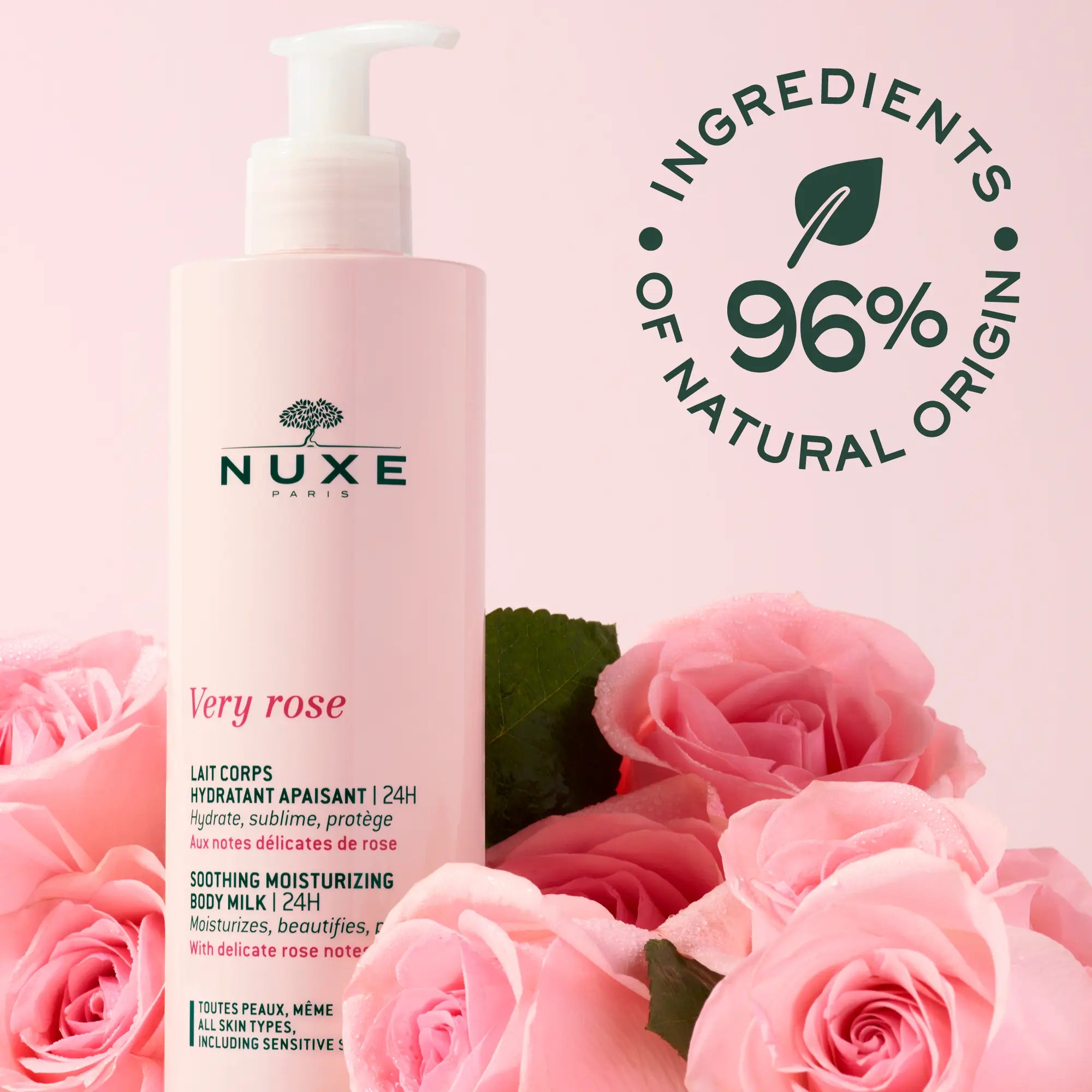 Nuxe Very Rose - Lait corporel hydratant apaisant 24 H* | Nuxe
