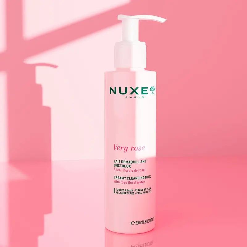 Nuxe Very Rose Lait démaquillant crémeux, 200 ml