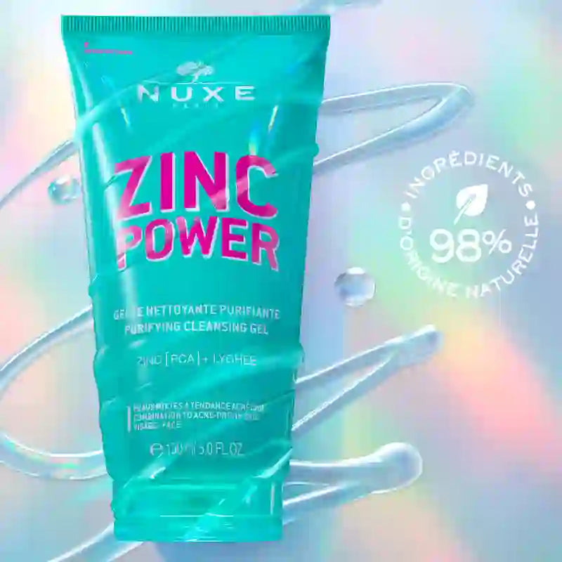 Gel nettoyant purifiant Nuxe Zinc Power, 150 ml