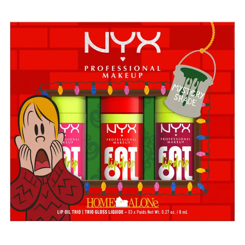 Nyx Home Alone Drip Trio Lip Oil, 3x8 ml