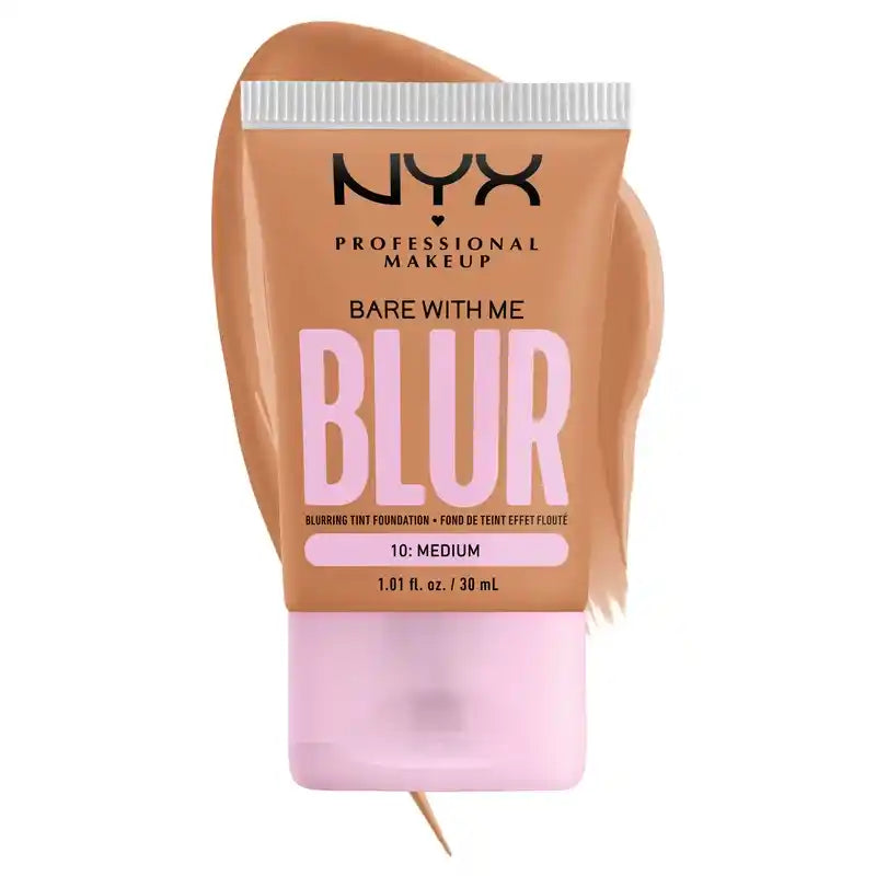 Nyx Bare With Me Blur Skin Tint, Fond de teint flou, fini mat, teinte 10 , 30 ml