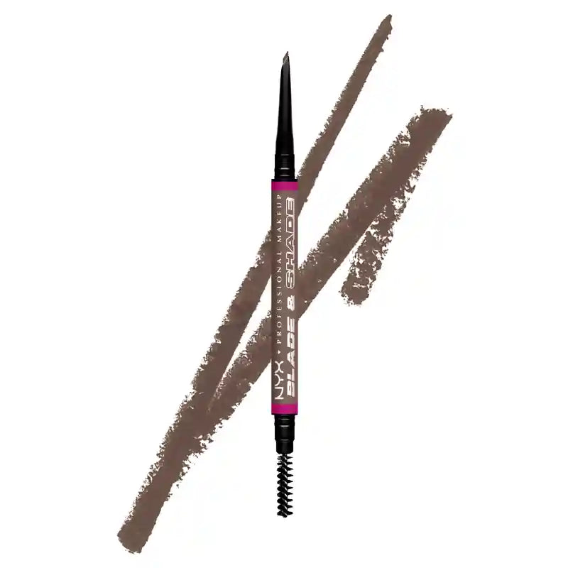 Nyx Blade & Shade Double-Ended Eyebrow Pencil, Cool Ash Brown 03 , 0.06 grammes