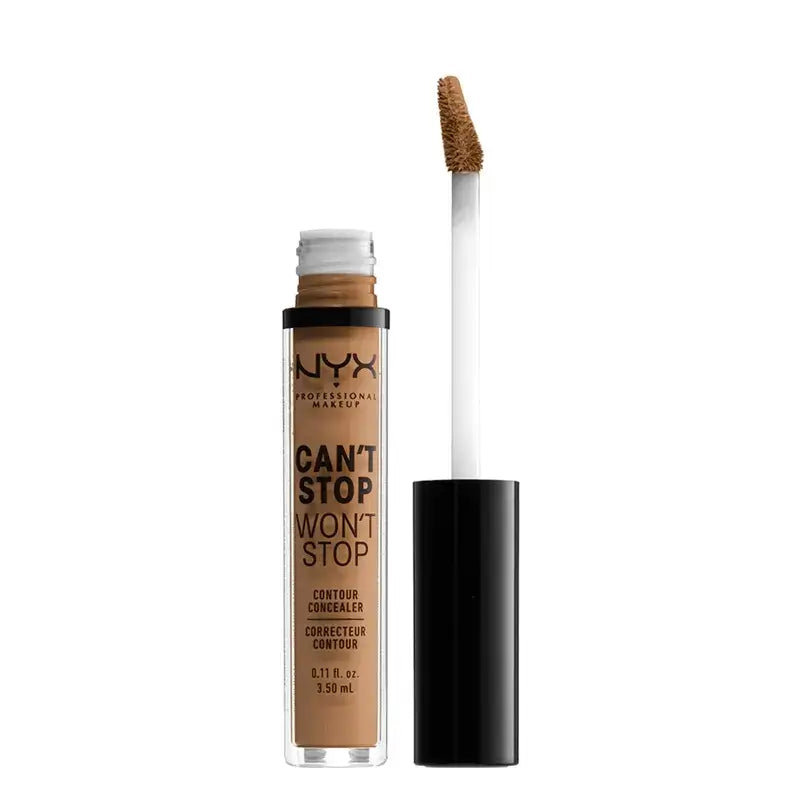 Nyx Can'T Stop Won'T Stop, Concealer Shade 12.7 Neutral Tan for Dark Skin , 3,5 ml