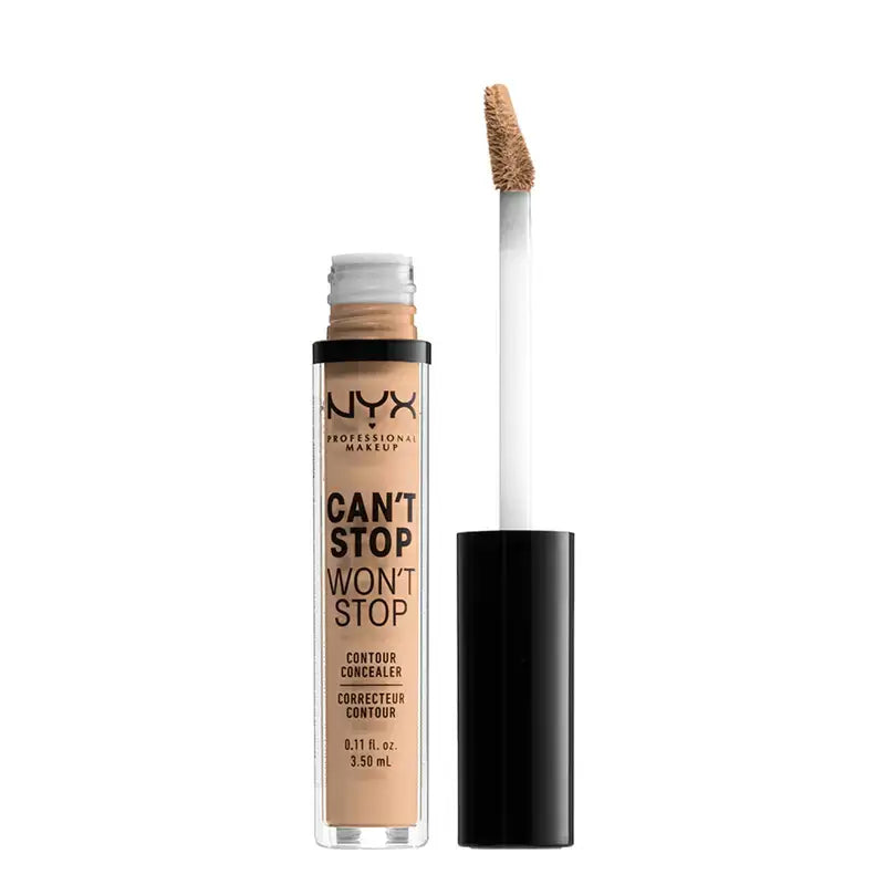 Nyx Noncomedogenic Long Lasting Concealer Can't Stop Won't Stop Shade 7 Natural For Fair Skin , 3,5 ml