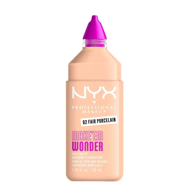 Nyx Cosmetics Make Em Wonder Fdt Fair Porcelain, 30 ml