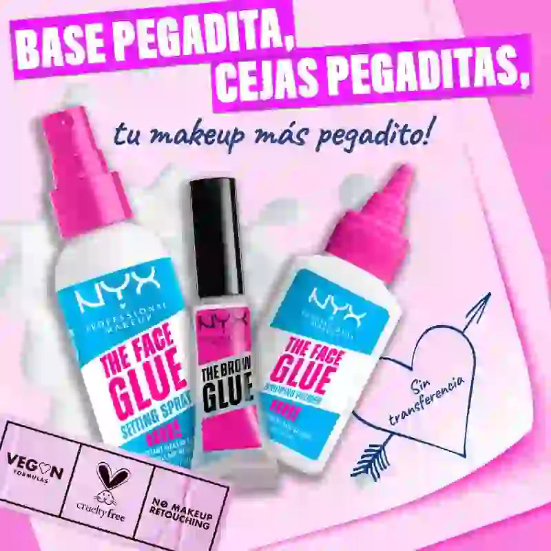 Nyx Face Glue Setting Spray, Spray Fixant Résistant Longue Durée, 60 ml