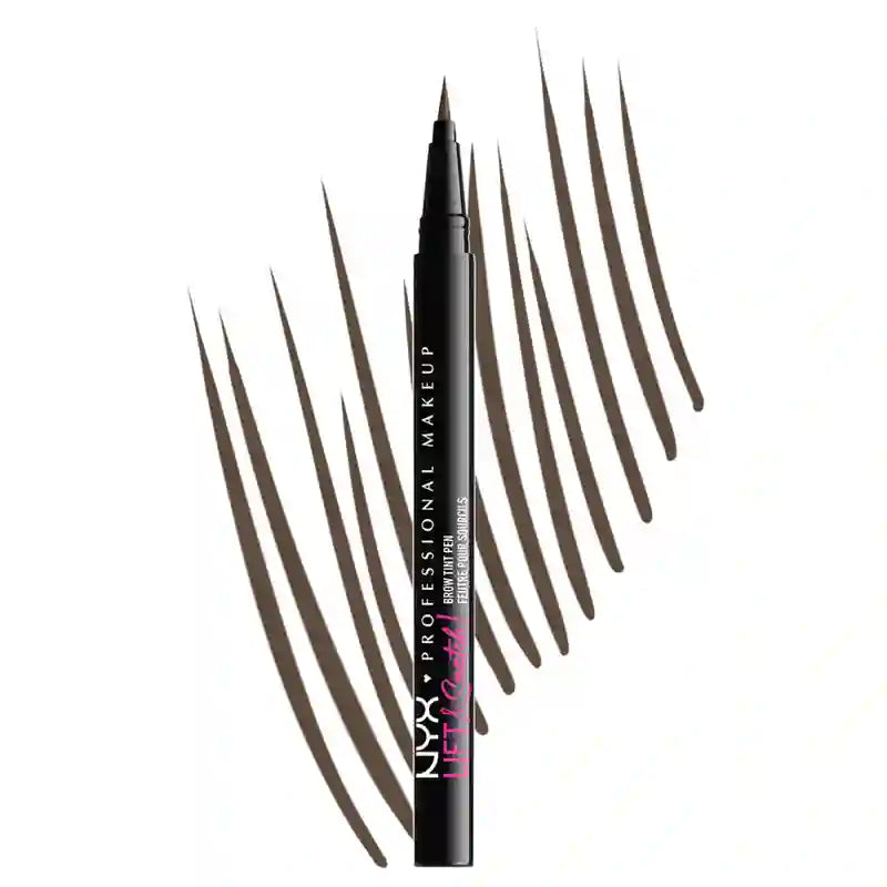Nyx Brow Tint Pen Lift&Snatch ! Brow Tint Pen, Long Lasting 16H, Vegan Formula, Shade Ash Brown , 1 ml