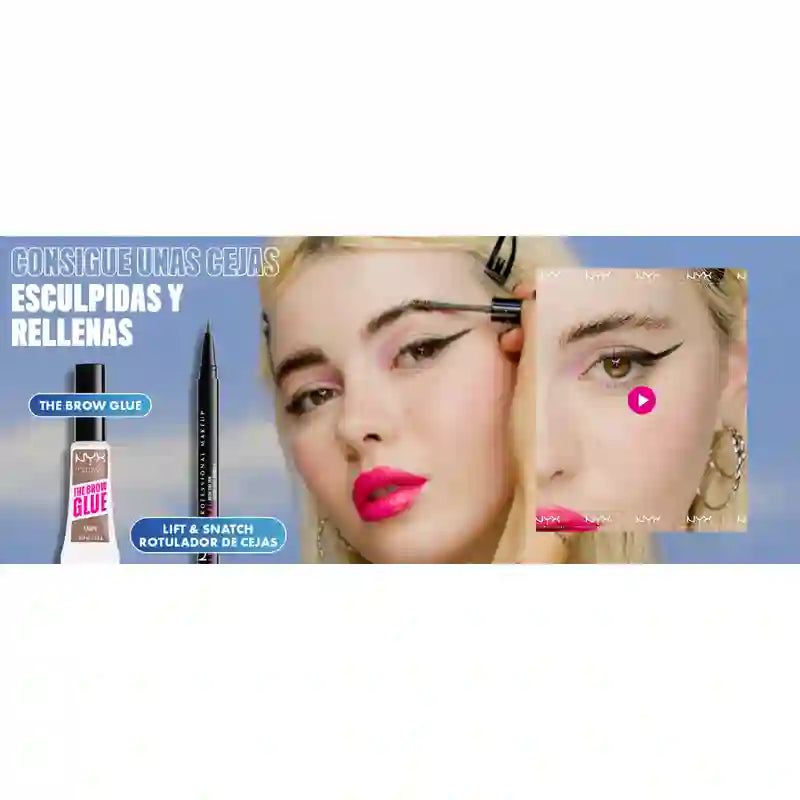 Nyx Brow Tint Pen Lift&Snatch ! Brow Tint Pen, Long Lasting 16H, Vegan Formula, Shade Black , 1 ml