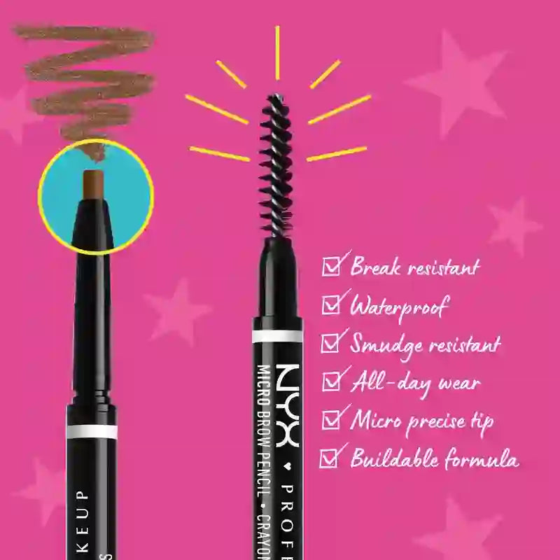Nyx Perfecting Eyebrow Pencil Micro Brow Pencil. Teinte Cool Ash Brown 05 , 0,09 gr