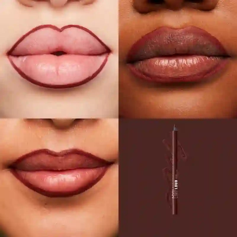 Nyx Line Loud Rouge à lèvres, Longue durée, + épais, sans transfert, Teinte 34 Make A Statement , 1,2 gr
