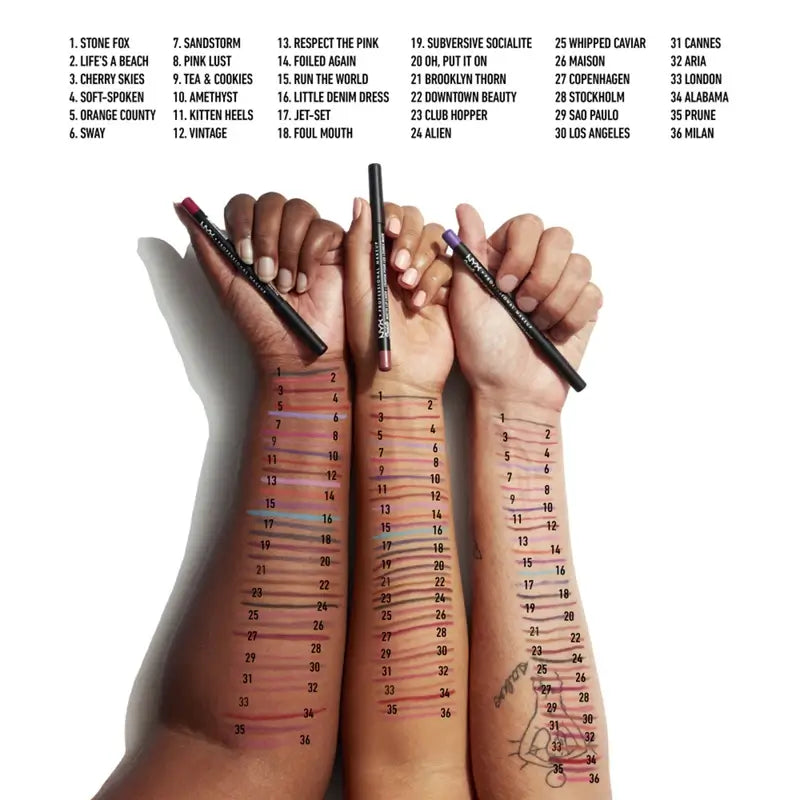 Nyx Lip Liner Suede Matte Nude With Pink , 1 gr