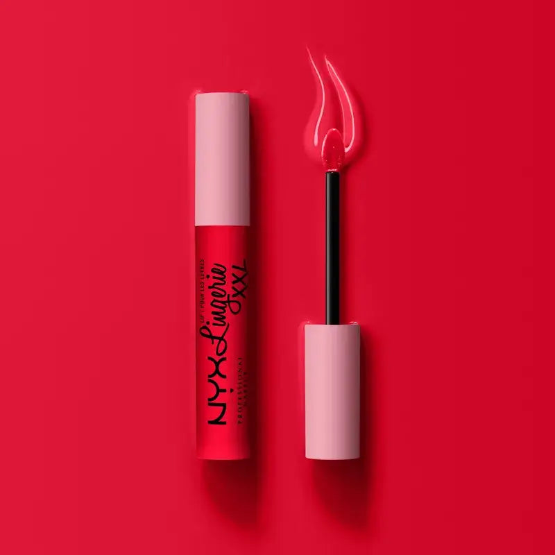 Nyx Lipstick Lip Lingerie Xxl Fuego Long Lasting 100% Matte Coverage, Untamable Shade, 4 ml