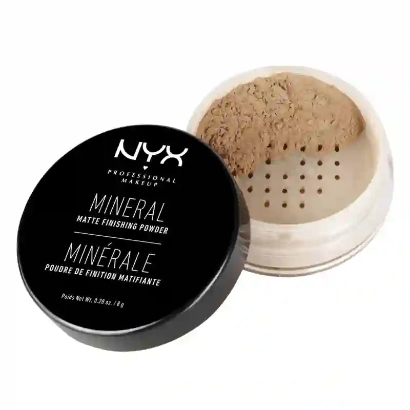 Nyx Setting Powder Mineral Finishing Powder Shade 2 Medium Dark For Medium Dark Skin Colour Beige , 8 gr