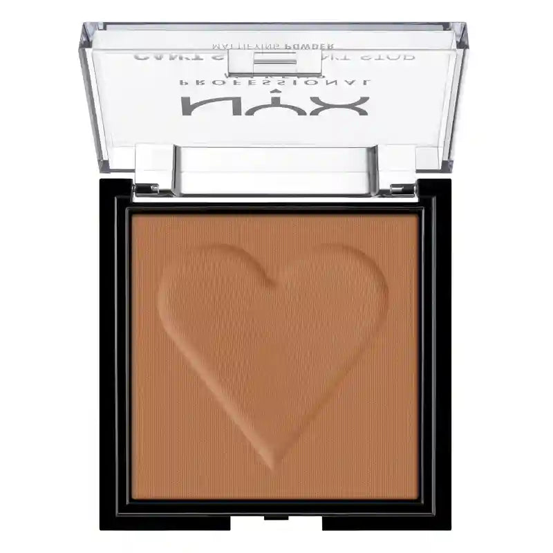 Nyx Professional Poudre matifiante Can'T Stop Won'T Stop. Atténue la brillance, les imperfections et les pores. Teinte 08 Moka. 6 gr