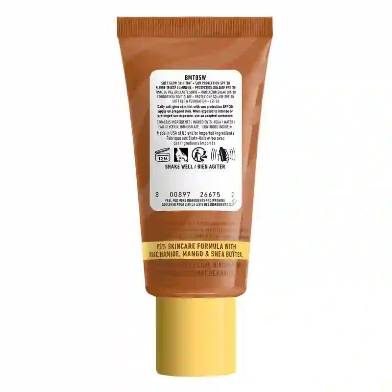 Nyx Skin Tint Buttermelt Glaze Soft Glow + Protection Spf/Fps 30 , 30 ml