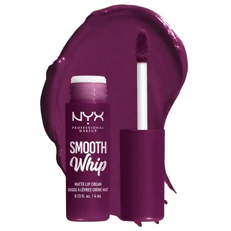 Nyx Smooth Whip Matte Lip Cream, rouge à lèvres liquide crémeux, mat, teinte Berry Bed Sheets , 4 ml