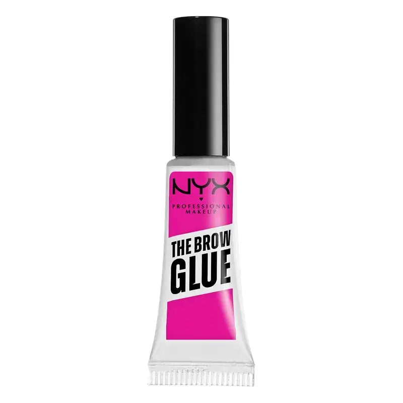 Nyx The Brow Glue, gel pour sourcils, longue tenue, teinte 01 transparente. , 5 g