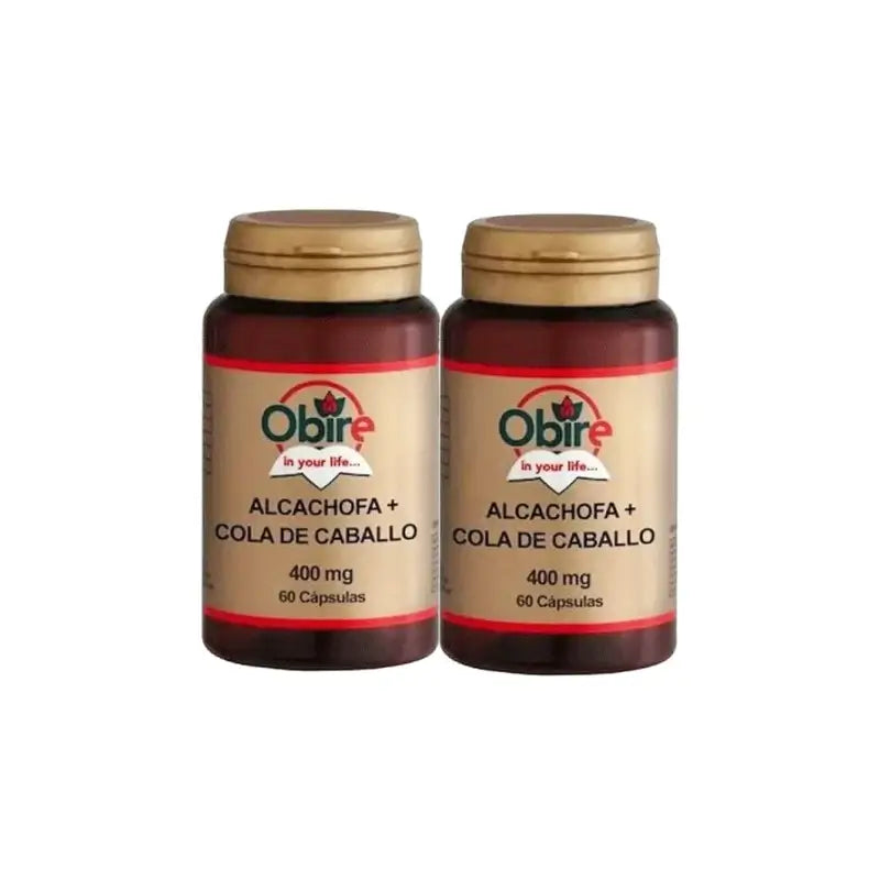 Obire Artichaut + Prêle, lot de 2 x 60 gélules