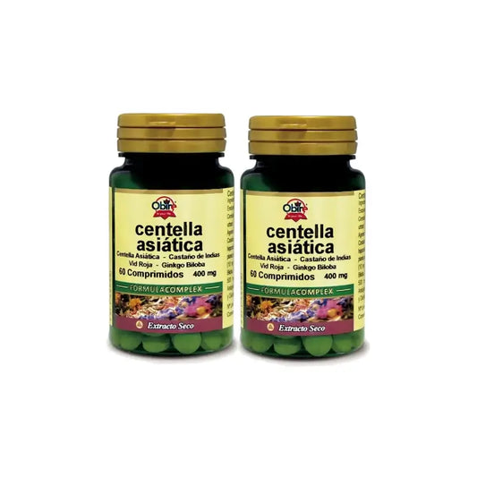 Obire Centella Asiatica Complex, lot de 2 x 60 comprimés