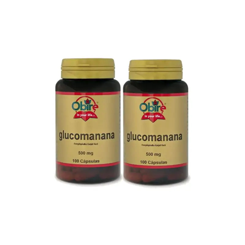 Obire Glucomannane, lot de 2 x 100 gélules