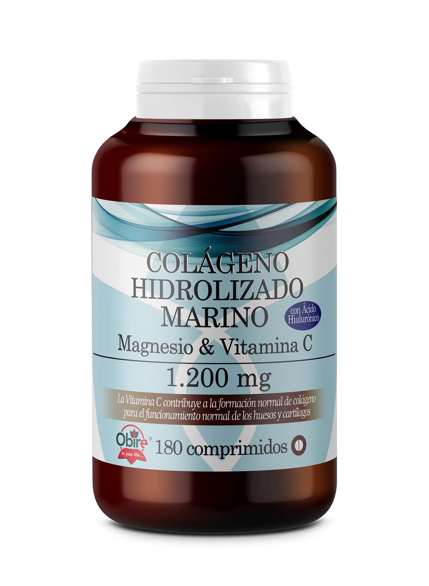 Obire Large Format Hydrolysed Marine Collagen + Mg. 1200 Mg , 180 tablets