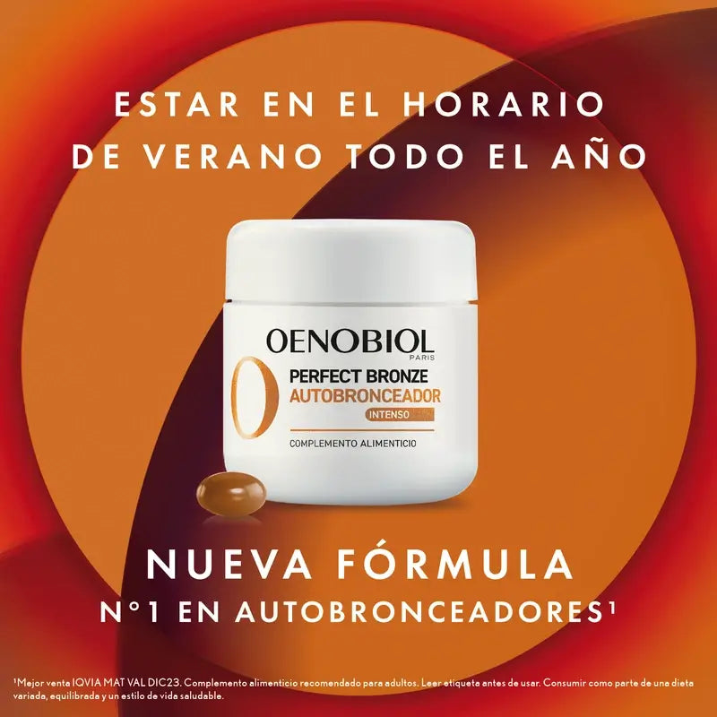 Oenobiol Perfect Bronze Autobronzant, 2x30 gélules