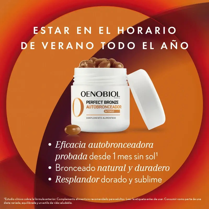 Oenobiol Perfect Bronze Autobronzant, 2x30 gélules