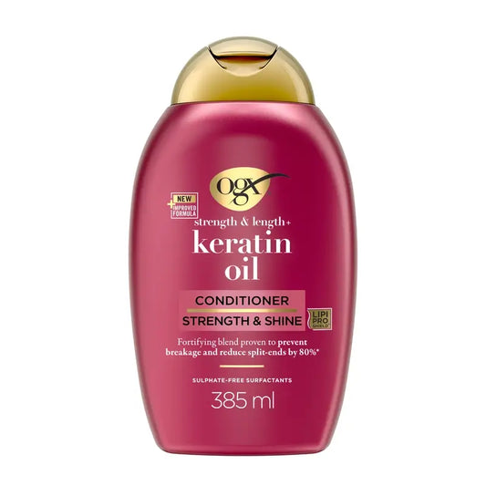 OGX Keratin Oil Conditioner, cheveux cassants, 385 ml