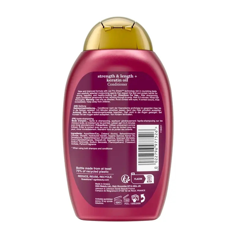 OGX Keratin Oil Conditioner, cheveux cassants, 385 ml