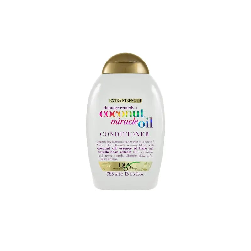 OGX Coconut Miracle Oil Extra Strength Conditioner, répare et ravive les cheveux abîmés 385 ml