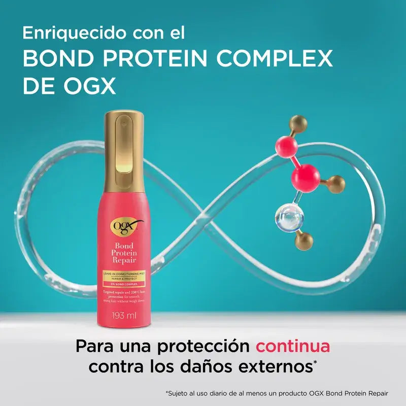 Ogx Bond Repair Leave-In Conditioner, spray de protection thermique, réparation des cheveux, 193 Ml