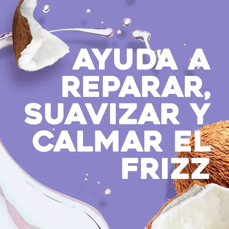 OGX Shampooing à l'huile miraculeuse de noix de coco, répare et ravive les cheveux abîmés, 385 ml