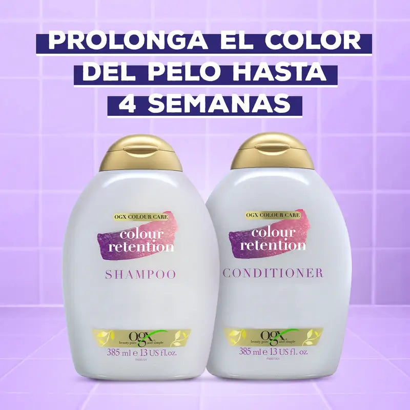 Shampooing Ogx pour la conservation des couleurs, 385 ml