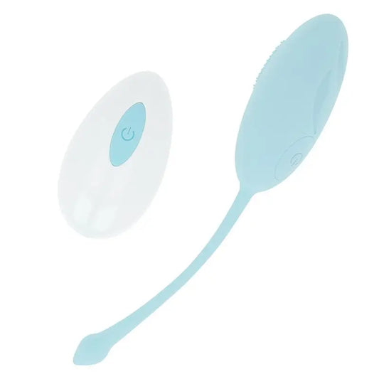 Ohmama Textured Vibrating Egg 10 Modes - Blue