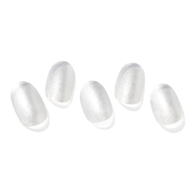 Ohora Gel Nails - Silver Chrome, 30 unités