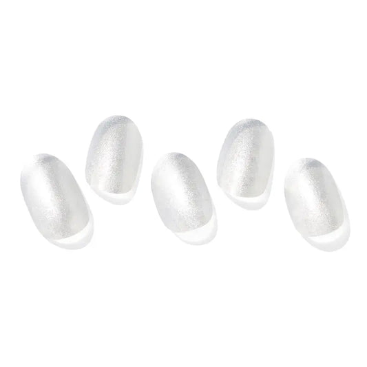 Ohora Gel Nails - Silver Chrome, 30 unités